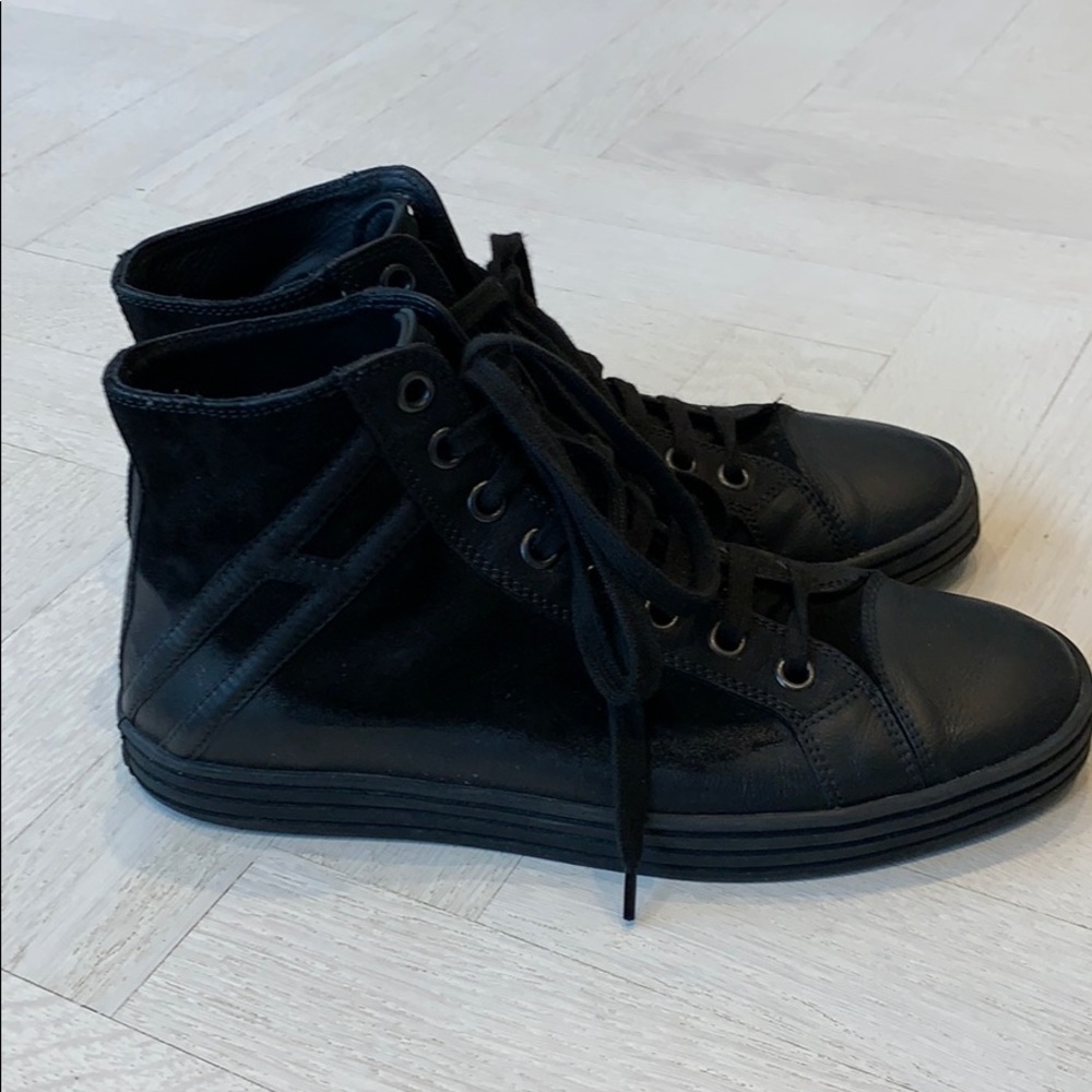 Hogan Rebel Black Men’s High Top Sneakers size 7.5